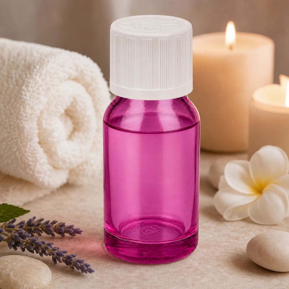 PurpleLine 10 ml flaska med 11 mm öppning, idealisk för DIY-kosmetik och produktion av naturkosmetik