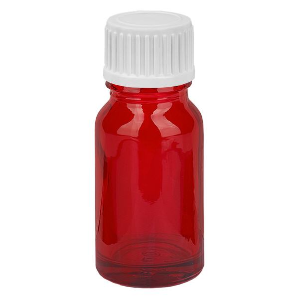 10ml Droppflaska 0.9mm vit standardförslutning RedLine UT18/10