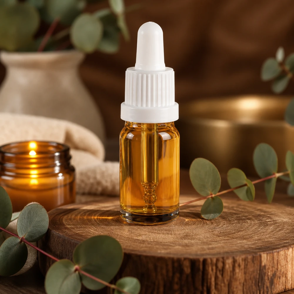 5 ml pipettflaska vit med säkerhetsförslutning BrownLine UT18/5 BrownLine pipettflaska 5ml med UT18/5-gänga - perfekt för kosmetika och aromaterapi