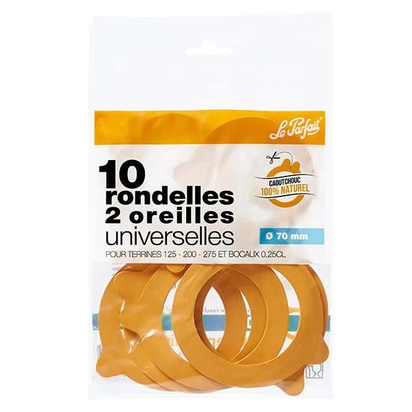 Le Parfait® Super 10 tätningar Ø70 mm Le Parfait® Super 10 tätningar Ø70 mm
