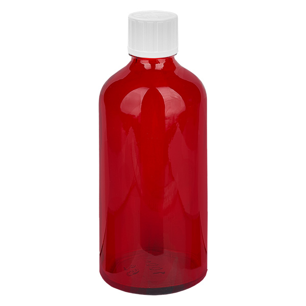 100 ml Droppflaska 1,2 mm vit med standardförslutning RedL. UT18/100