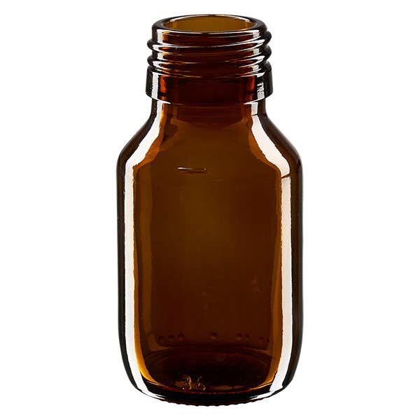 50ml medicinflaska brun, utan lock PP28 ApoGlas