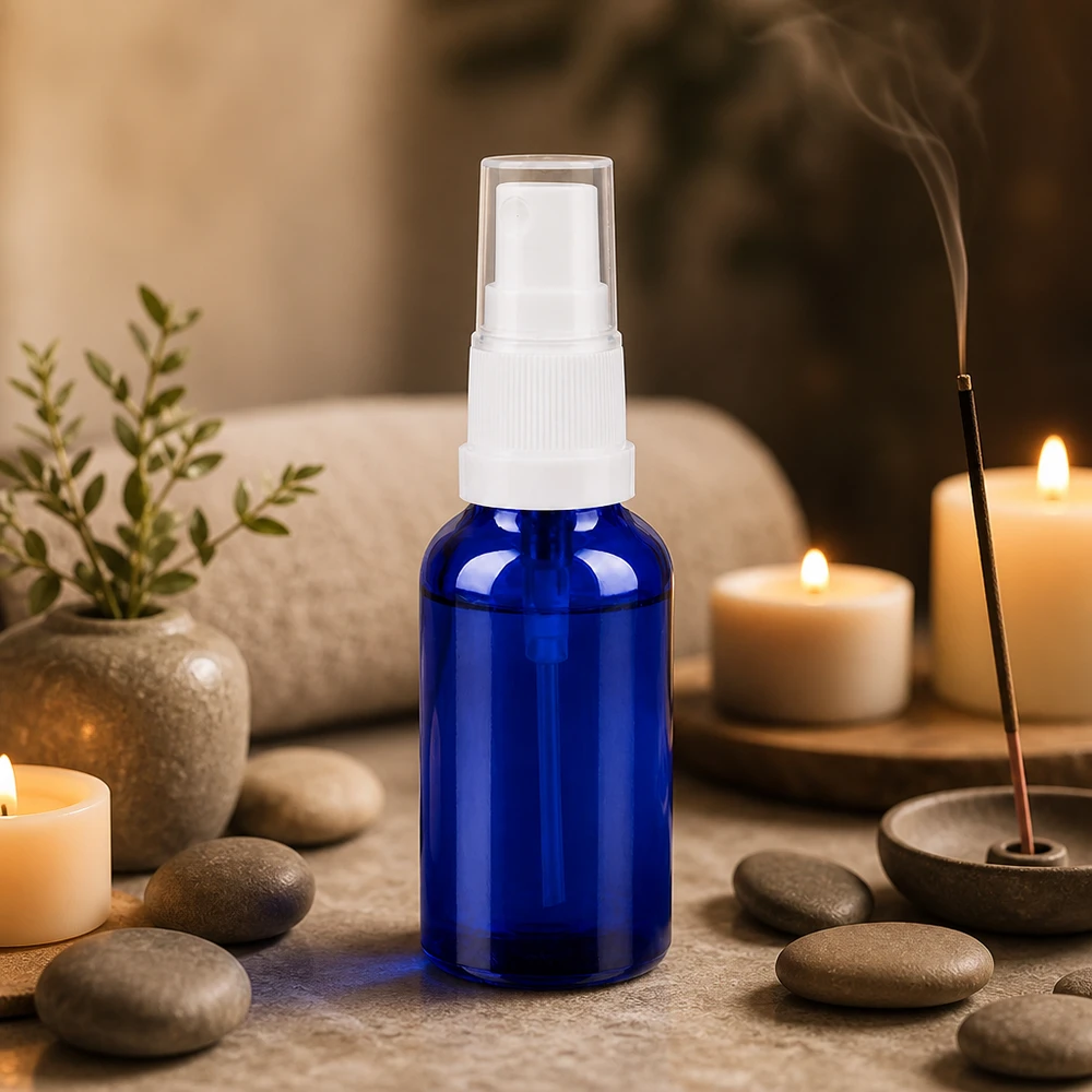Kompakt 30 ml sprayflaska med transparent sprayhuvud för mångsidiga användningsområden