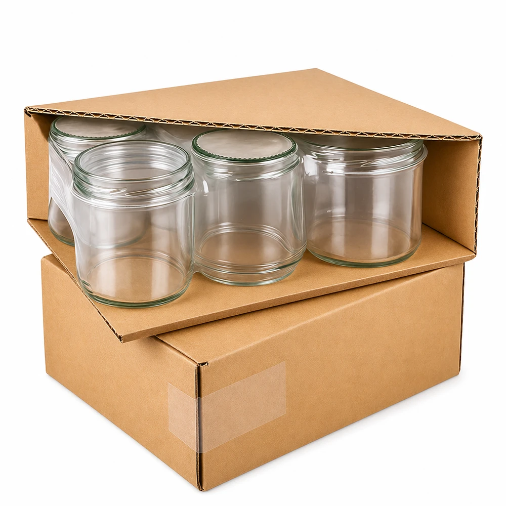 795 ml rund burk + BasicSeal-lock blomma mint UNiTWIST Förpackning av 795 ml runda burkar med lock av mintblommor i kartong, professionell leverans av konserveringsburkar