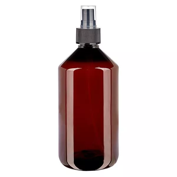 PET-flaska 750ml med finfördelare svart