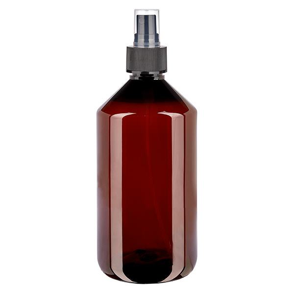 PET-flaska 750ml med finfördelare svart PET-flaska 750ml med finfördelare svart