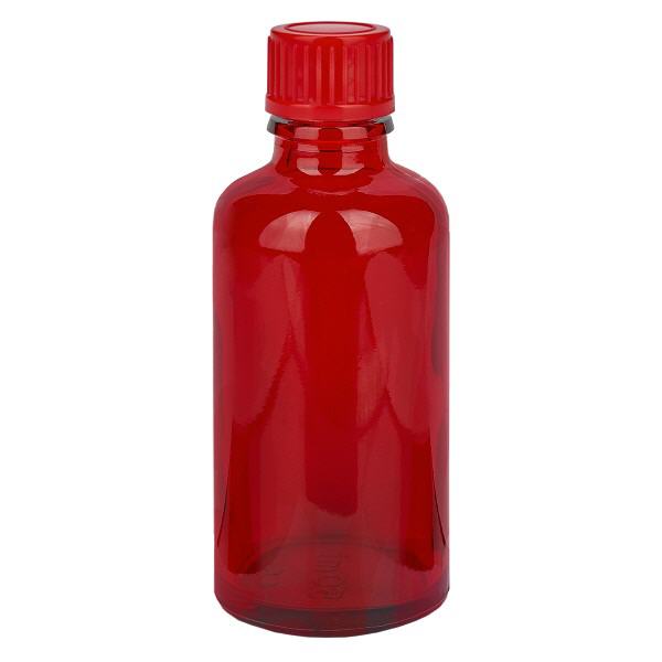50ml flaska 11mm skruvkork röd standard RedLine UT18/50 50ml flaska 11mm skruvkork röd standard RedLine UT18/50