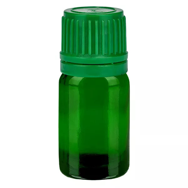 5ml flaska 11mm skruvkork grönt sabotagesäkert lock GreenLine UT18/5 5ml flaska 11mm skruvkork grönt sabotagesäkert lock GreenLine UT18/5