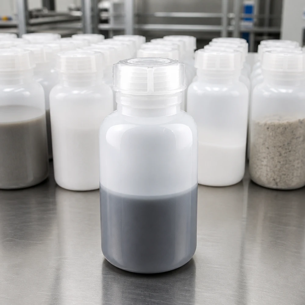 Zylindrische 250ml Weithals Laborflasche mit breitem Hals für einfache Probenentnahme