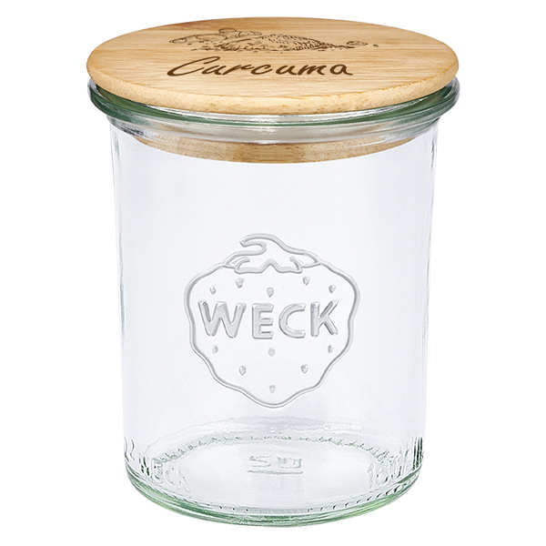 Trähink Cúrcuma med WECK-glas 160 ml Trähink Cúrcuma med WECK-glas 160 ml