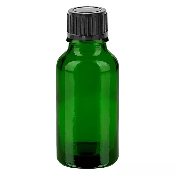 20ml flaska 11mm skruvkork svart standard GreenLine UT18/20 20ml flaska 11mm skruvkork svart standard GreenLine UT18/20