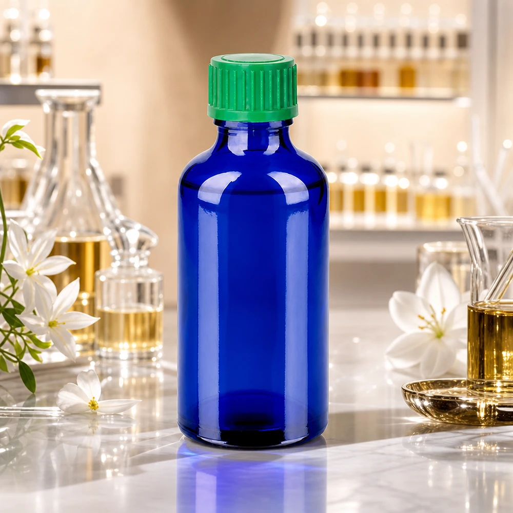 50 ml Droppflaska 0,8 mm grön Standardförslutning BlueLine UT18/50 Droppflaska 50 ml UT18/50 med 0,8 mm öppning för exakt droppdosering på apotek och i laboratorier