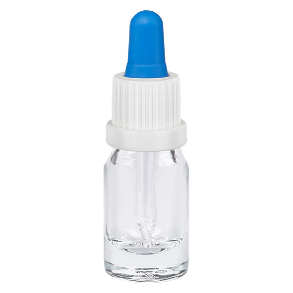 5ml Pipettflaska vit/blå med säkerhetslock ClearLine UT18/5