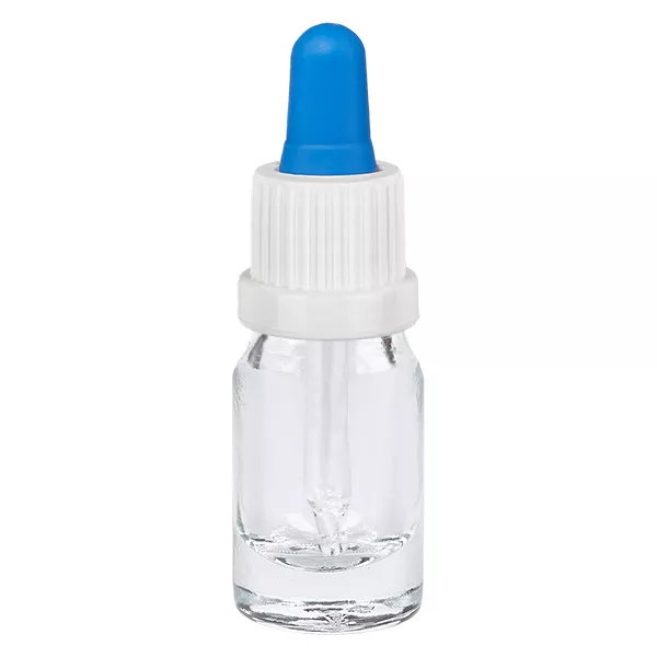 5ml Pipettflaska vit/blå med säkerhetslock ClearLine UT18/5 5ml Pipettflaska vit/blå med säkerhetslock ClearLine UT18/5