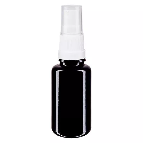 Apoteksflaska violett 20ml spraytillsats vit Apoteksflaska violett 20ml spraytillsats vit