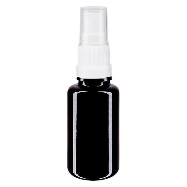 Apoteksflaska violett 20ml spraytillsats vit Apoteksflaska violett 20ml spraytillsats vit
