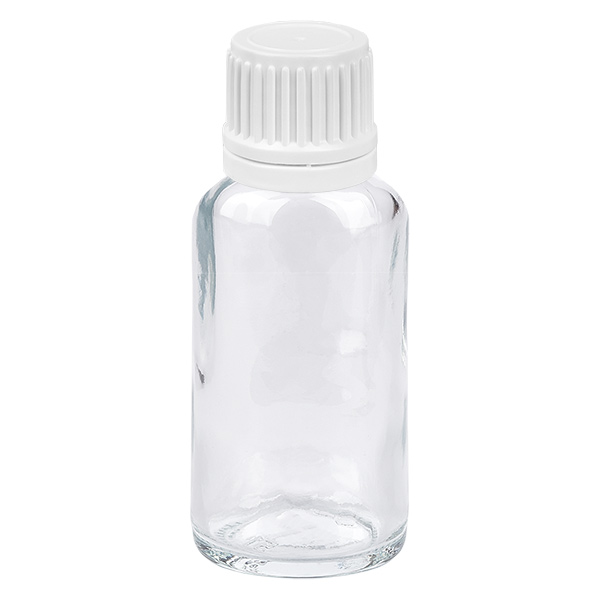 20ml flaska 11mm skruvkork vit Standard ClearLine UT18/20 20ml flaska 11mm skruvkork vit Standard ClearLine UT18/20