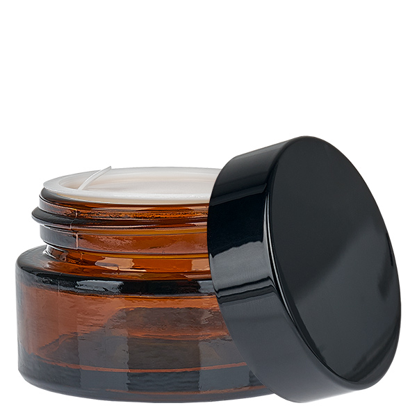 Glasburk 20ml brun med insatslock UNiTWIST Glasburk 20ml brun med insatslock UNiTWIST