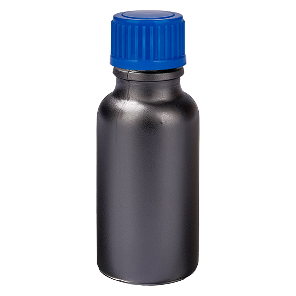 20ml flaska 11mm skruvkork blå standard BlackLine UT18/20 20ml flaska 11mm skruvkork blå standard BlackLine UT18/20