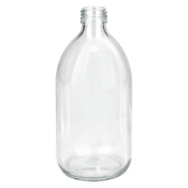 500ml medicinflaska klar, utan lock PP28 ApoGlas