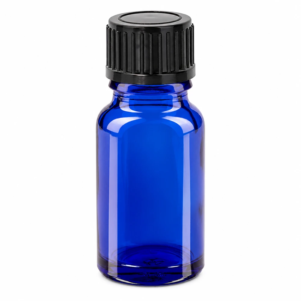 10ml flaska 11mm skruvkork svart standard BlueLine UT18/10