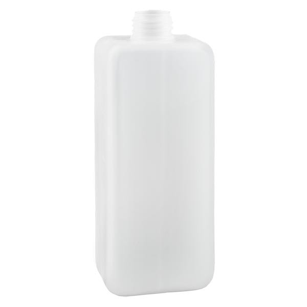 Kemikalieflaska 1000 ml, smal hals av PE-HD, naturfärg, GL 32 Kemikalieflaska 1000 ml, smal hals av PE-HD, naturfärg, GL 32