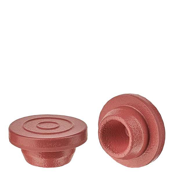 Injektionspropp 20mm röd tillverkad av bromobutyl Injektionspropp 20mm röd tillverkad av bromobutyl