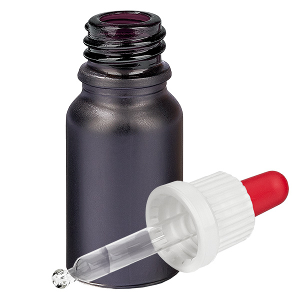 10 ml pipettflaska vit/röd med manipulationsskydd BlackLine UT18/10 10 ml pipettflaska vit/röd med manipulationsskydd BlackLine UT18/10