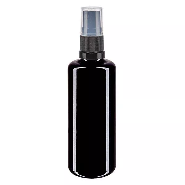 Apoteksflaska violett 100ml spraytillsats svart Apoteksflaska violett 100ml spraytillsats svart