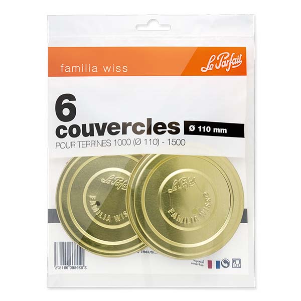 Le Parfait® Familia Wiss 6 lock Ø110 mm Le Parfait® Familia Wiss 6 lock Ø110 mm