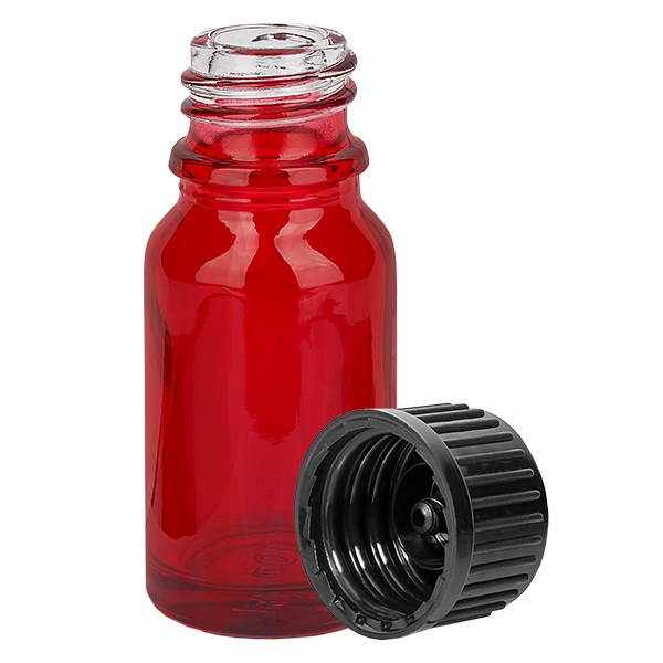 10ml flaska 11mm skruvkork svart standard RedLine UT18/10 10ml flaska 11mm skruvkork svart standard RedLine UT18/10