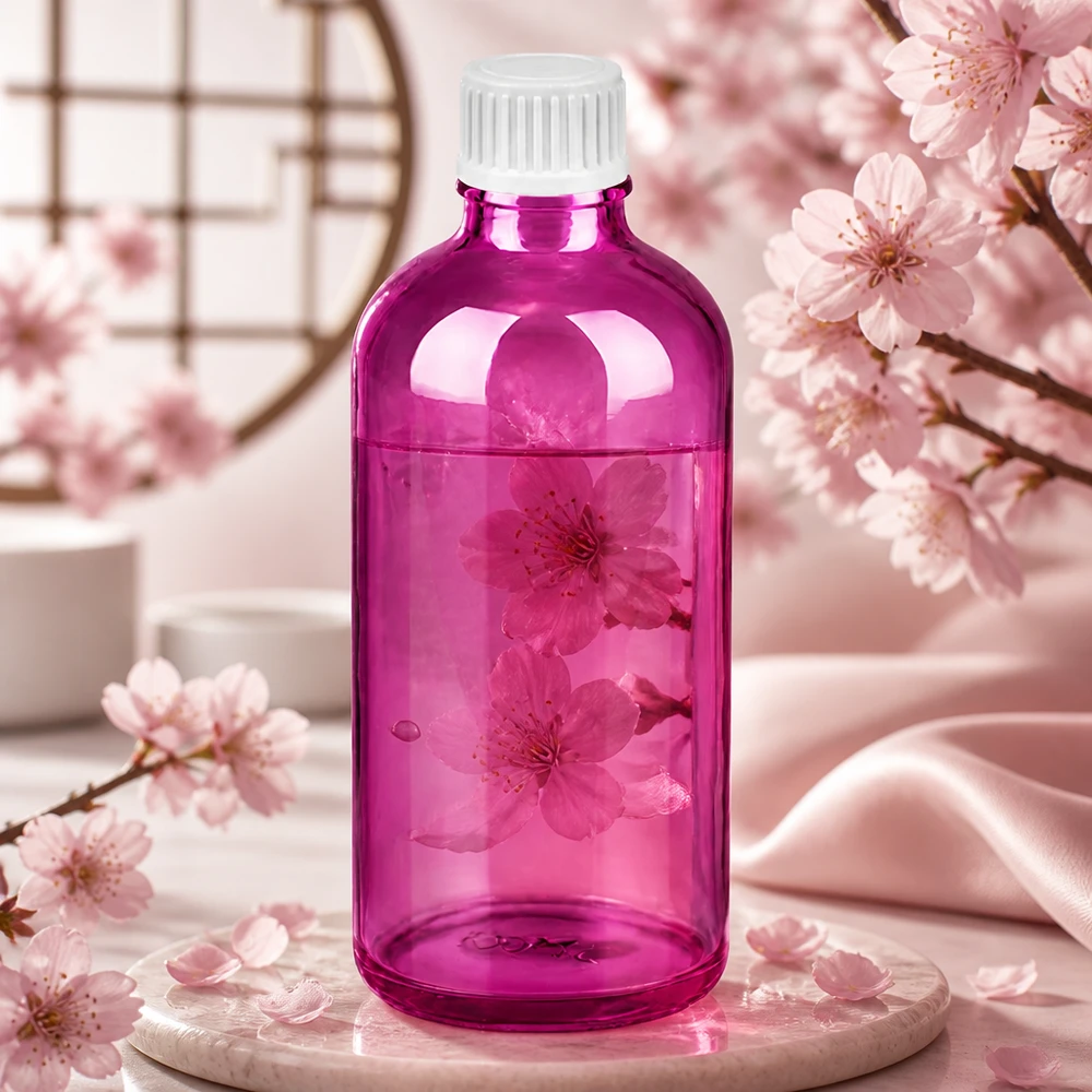 PurpleLine droppflaska 100 ml med 0,9 mm precisionsdroppare för aromaterapeutiska oljor och essenser
