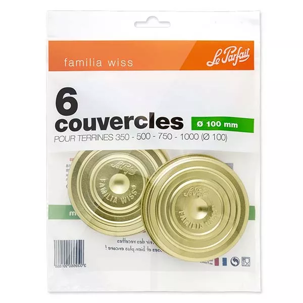 Le Parfait® Familia Wiss 6 lock Ø100 mm Le Parfait® Familia Wiss 6 lock Ø100 mm