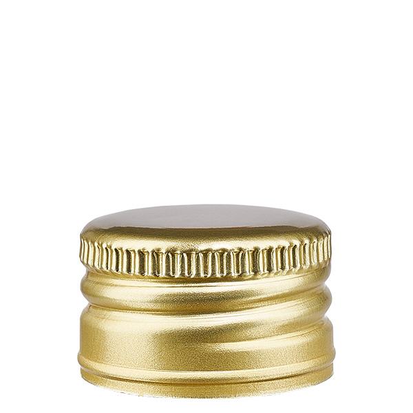 PP22 aluminiumlock i guld utan rullad kant PP22 aluminiumlock i guld utan rullad kant