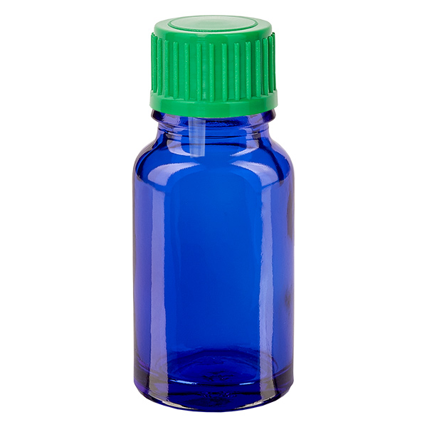 10 ml droppflaska 0,8 mm grön med standardlock BlueLine UT18/10