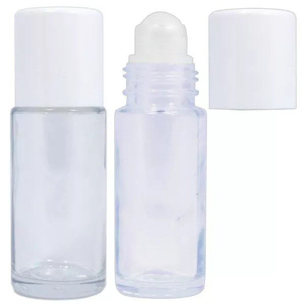 Deo Roller (roll-on) 50ml genomskinligt glas komplett Deo Roller (roll-on) 50ml genomskinligt glas komplett