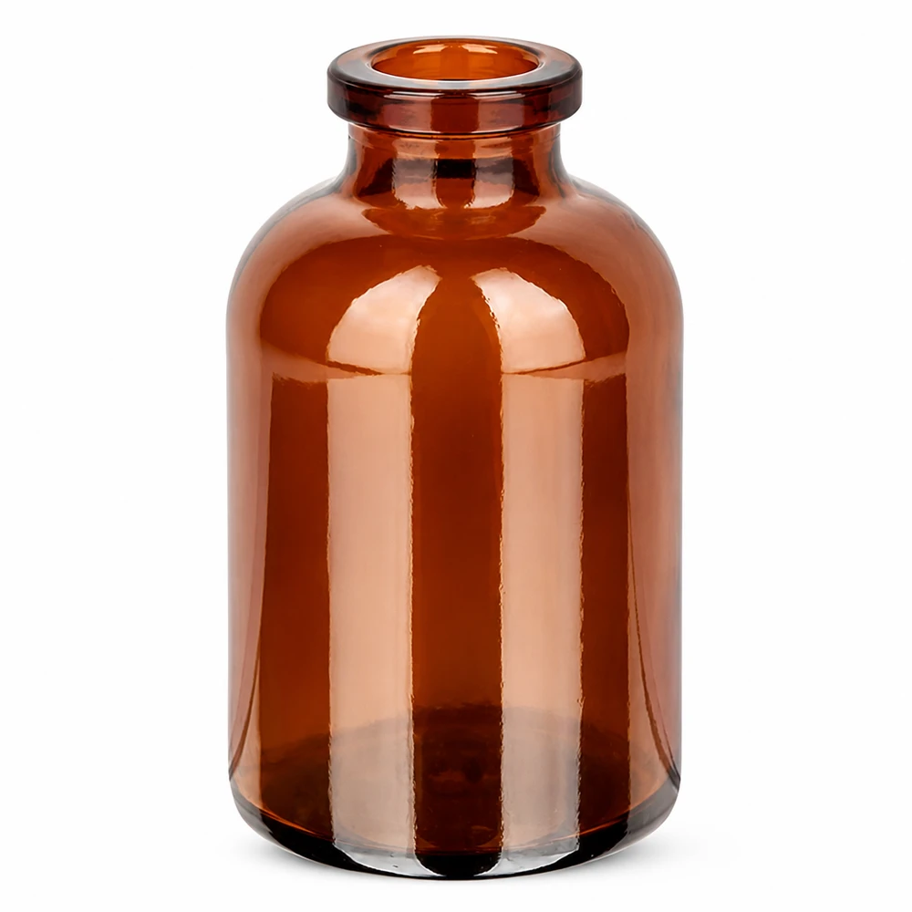 Injektionsflaska av bärnstensfärgat glas 30ml Sterile Injektionsflasche 30ml Braunglas mit Bördelrand für Gummistopfen geeignet