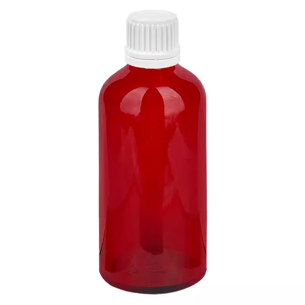 100 ml flaska 11mm skruvkork vit med sabotagesäker förslutning RedLine UT18/100 100 ml flaska 11mm skruvkork vit med sabotagesäker förslutning RedLine UT18/100