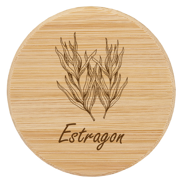 Couvercle en bois "Estragon" pour WECK RR60