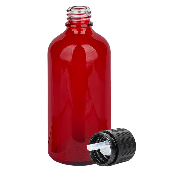 100ml Droppflaska 1mm svart säkerhetsförslutning Barnsäkerhetslås Varningssymbol för blinda RedL. UT18/100 100ml Droppflaska 1mm svart säkerhetsförslutning Barnsäkerhetslås Varningssymbol för blinda RedL. UT18/100