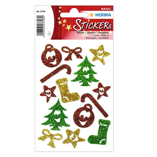 "Symboler" klistermärken (14 klistermärken med glitter)