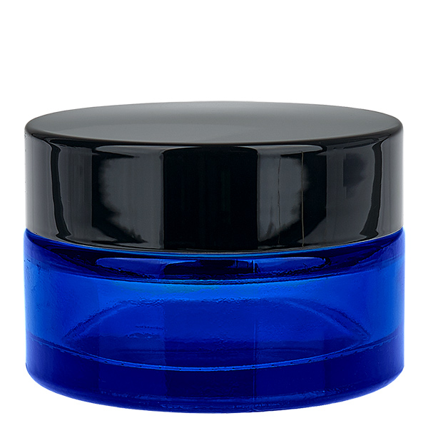 Glasburk 20ml blå med UNiTWIST-insatslock Glasburk 20ml blå med UNiTWIST-insatslock