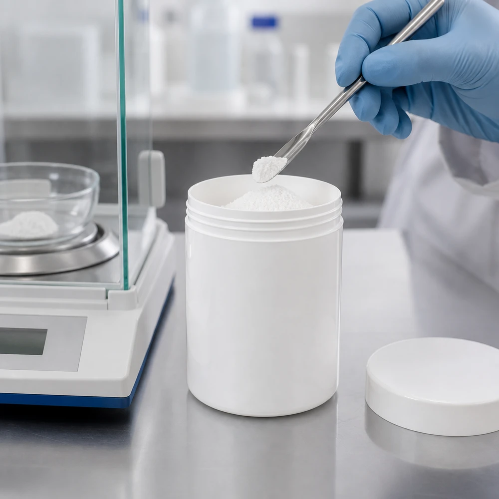 Salvburk 300g vit med vitt skruvlock (polypropylen) Rund salvorburk, 300 g, vit, med lufttätt skruvlock av livsmedelsgodkänd PP-plast