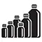 Cylindriska flaskor