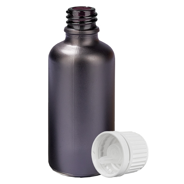 50 ml Droppflaska 0,7 mm vit med säkerhetslock BlackLine UT18/50 50 ml Droppflaska 0,7 mm vit med säkerhetslock BlackLine UT18/50