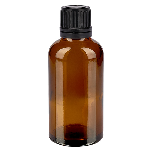 50ml flaska 11mm skruvkork svart sabotageskydd BrownLine UT18/50