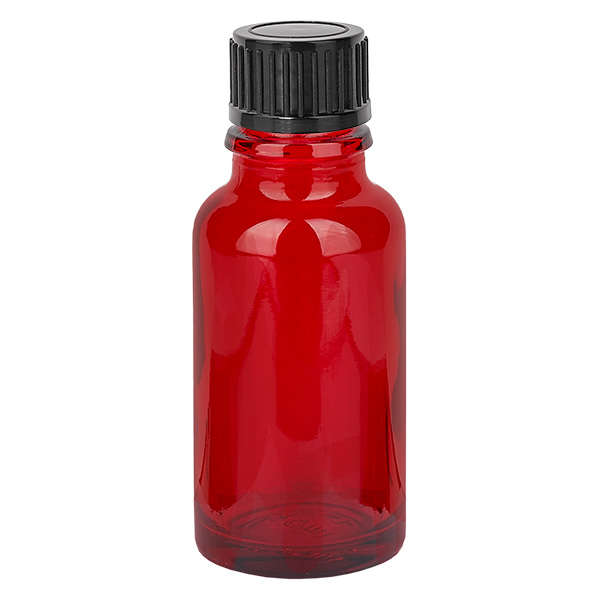 20ml flaska 11mm skruvkork svart standard RedLine UT18/20