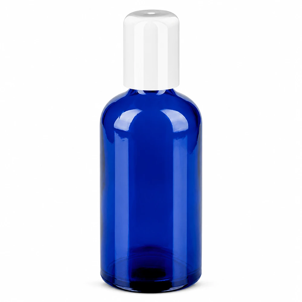 100 ml roll-on-flaska vit med standardkork BlueLine UT18/100