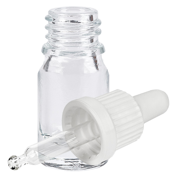 5 ml pipettflaska vit med säkerhetslock ClearLine UT18/5 5 ml pipettflaska vit med säkerhetslock ClearLine UT18/5