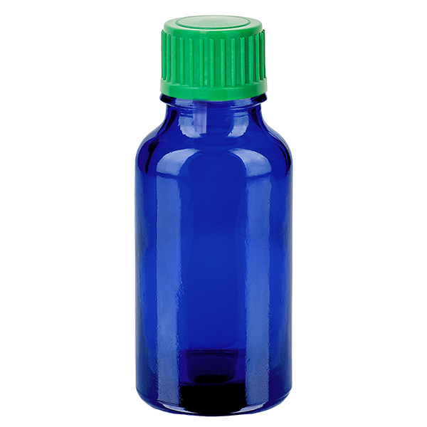 20ml Droppflaska 0,8mm grön standardförslutning BlueLine UT18/20